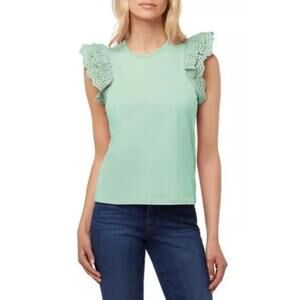 Joe's Jeans Mint Green Ruffled Top - Size M